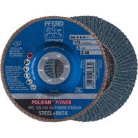 Fächerschleifscheibe Polifan PFC ø 125mm - Z40 SG Power Steelox
