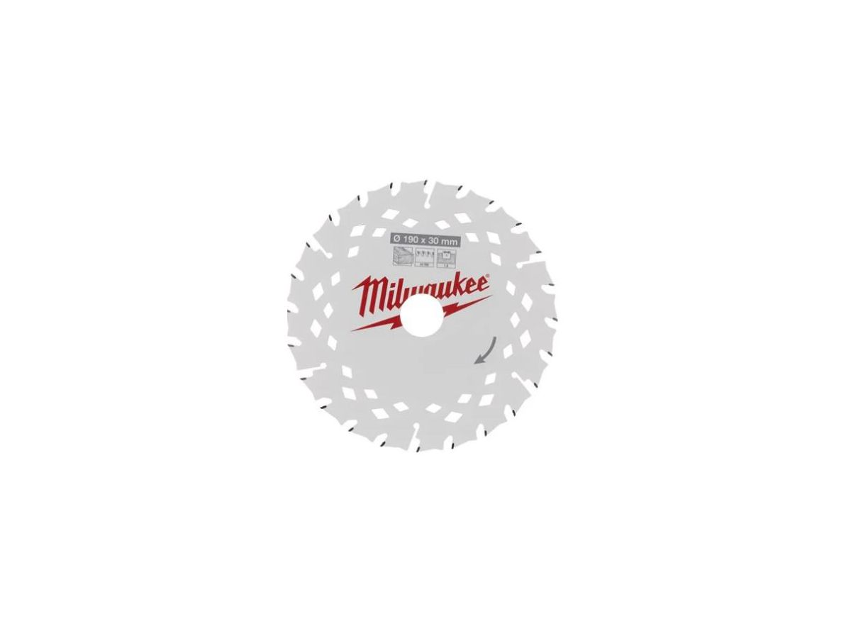 Kreissägeblatt für Holz Milwaukee - zu Handkreissägen 190x30 mm 24Z