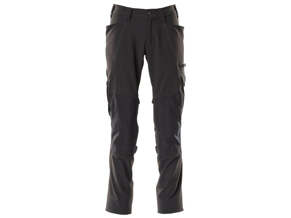 Hose mit Knietaschen, Stretch, Gr. 90C60 - schwarzblau, 88% PES / 12% EOL