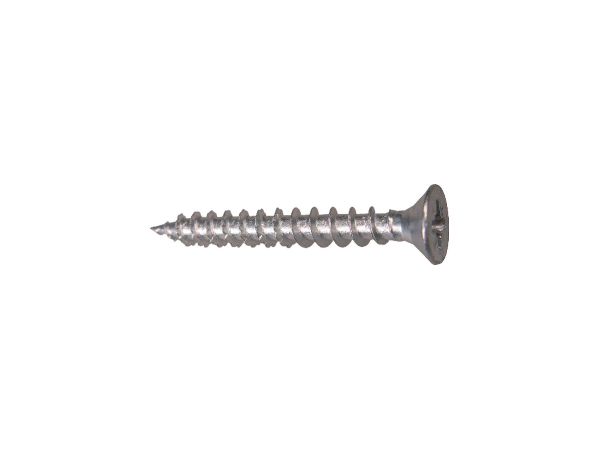Senk-Spanpl. Schr.   2,5x 10mm - blau verz. o. Schaft Pozidrive 1000 Stk.