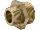 Doppelnippel reduziert 3/4" x 3/8" - flachdichtend Messing
