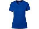 Cotton Tec Damen V-Shirt, Gr. 2XL - royalblau