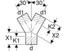 Geberit Hosen-T 60° 110