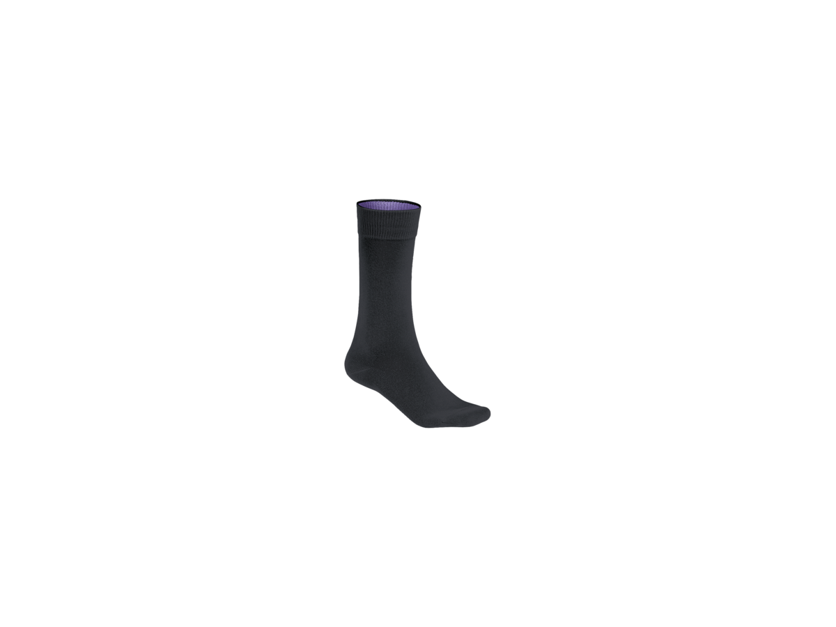 Socken Premium Gr. L, schwarz - 85% Baumwolle, 12% Polyamid und 3% Elast