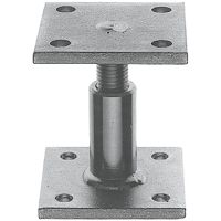 Pfostenstütze Oberland Stahl verz. - 90x90x8/90x90x8 H=80-120 verstellbar