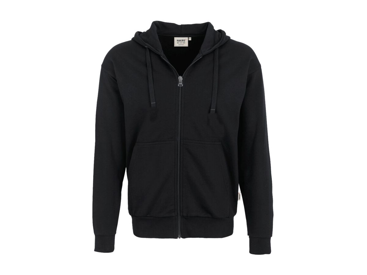 Kapuzen-Sweatjacke Premium, Gr. 5XL - schwarz