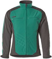 Dresden Soft Shell Jacke m. Str. Gr. 2XL - 100% Polyester Farbe grün-schwarz