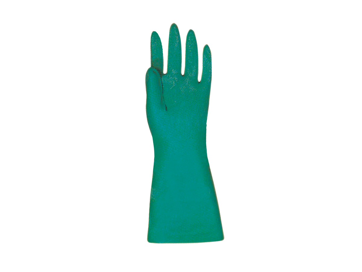 Schutzhandschuhe aus Nitril grün - Gr. 9-91/2 / 32cm lang  ULTRANITRIL 492