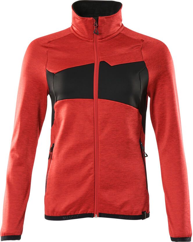 Fleecepullover mit Reissverschluss - Damenpassform, 94% PES / 6% EL, 260 g/m2