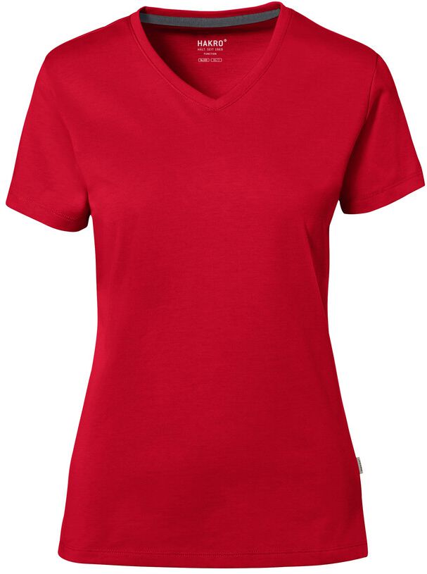 Damen V-Shirt Cotton Tec - 50% CO / 50% PES, 185 g/m²