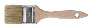 Lackierpinsel 50 mm - falbe Borsten, roher Holzstiel
