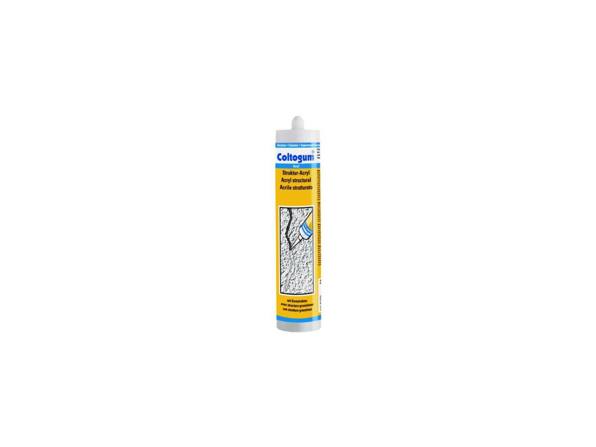 Dichtmasse COLTOGUM Struktur Acryl weiss - 310 ml