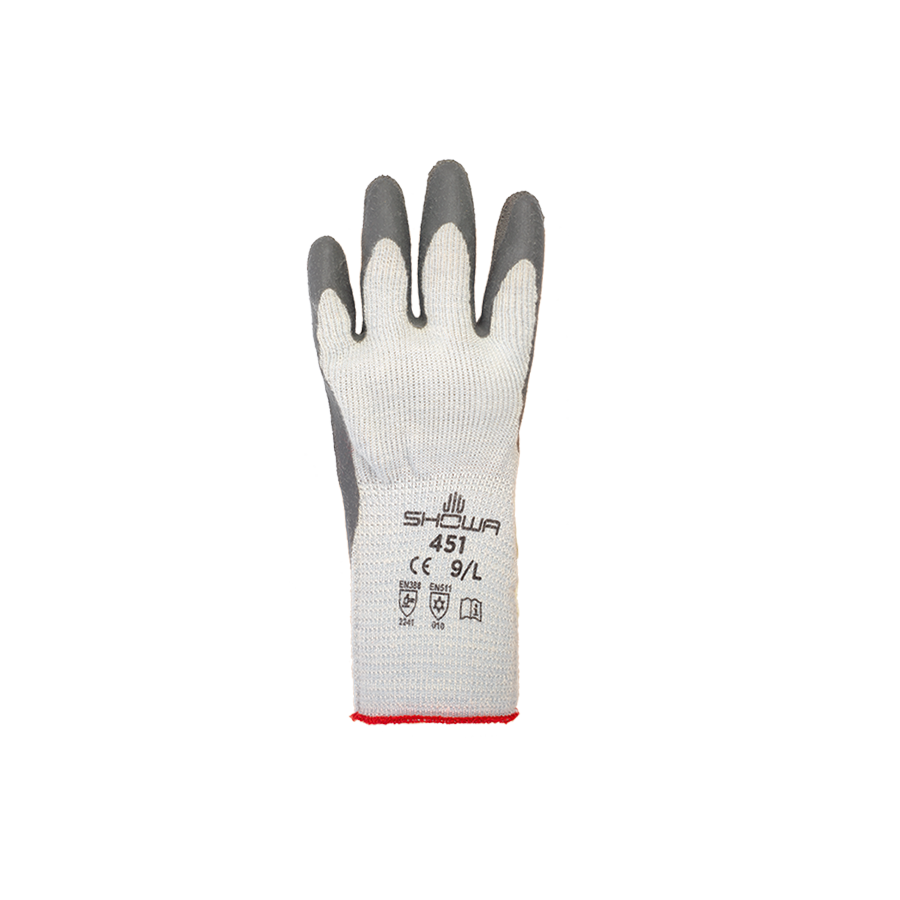Schutzhandschuhe SHOWA THERMO GRIP - m/grauer Teilbeschichtung, Gr. M/7
