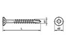 Senk-Holzbohrschrauben Torx - Verzinkt blau, RAL 9010 weiss