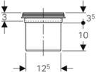 Geberit Verlängerungsstück - für Bodeneinlauf VARINO