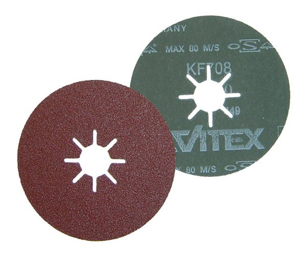 Fiberscheibe VSM KF708 125x22 mm K 24 - Korund (braun)