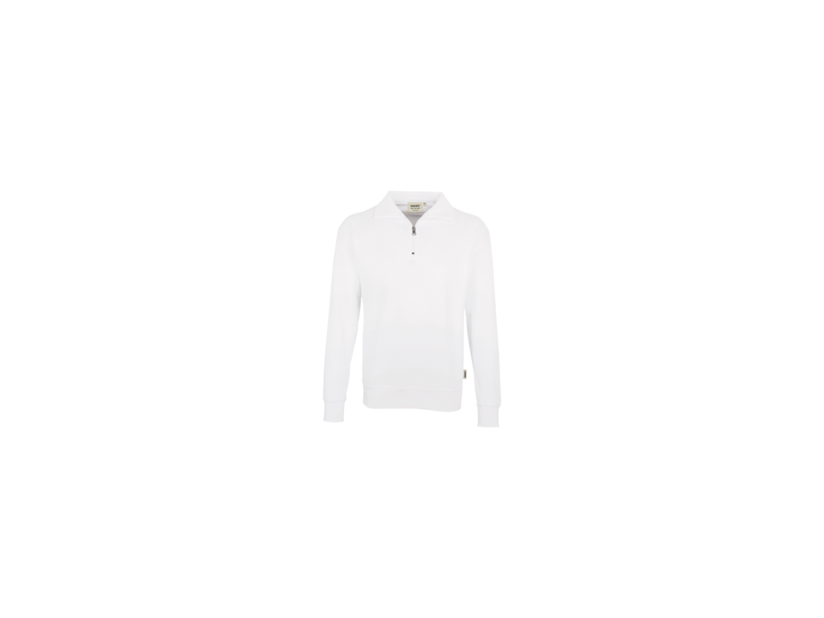 Zip-Sweatshirt Premium Gr. 5XL, weiss - 70% Baumwolle, 30% Polyester, 300 g/m²