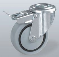 Rückenloch Lenkrolle - Rad 80 mm, für Tragfähigkeit bis 80 kg