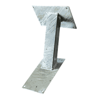 Briefkastenwandkonsole HUBER verzinkt - LxBxH 120x200x300