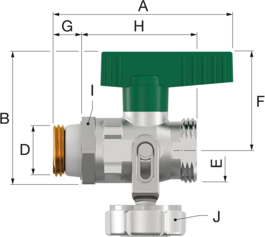 Entleerhahn Simplex-KFE Heizung/Sanitär - mit AG