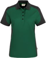 Damen-Polosh. Co. Perf. 2XL tanne/anth. - 50% Baumwolle, 50% Polyester, 200 g/m²