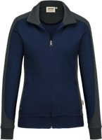 Damen-Sw.jacke Co. Perf. 2XL tinte/anth. - 50% Baumwolle, 50% Polyester, 300 g/m²