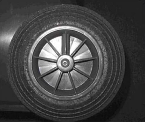 Gummirad 200 mm - für Container 120,140,240 l