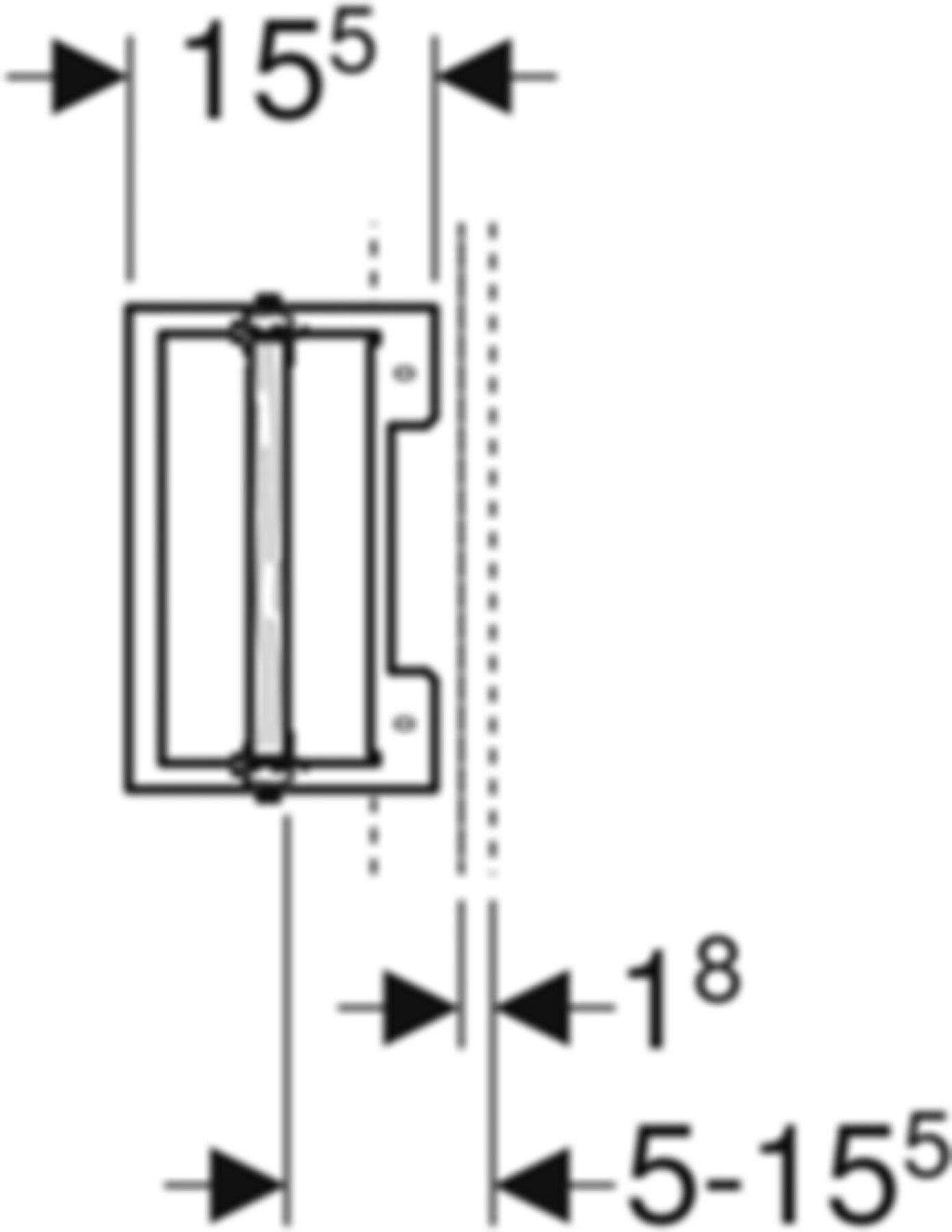 Geberit Duofix-Armaturenplatte - Universal