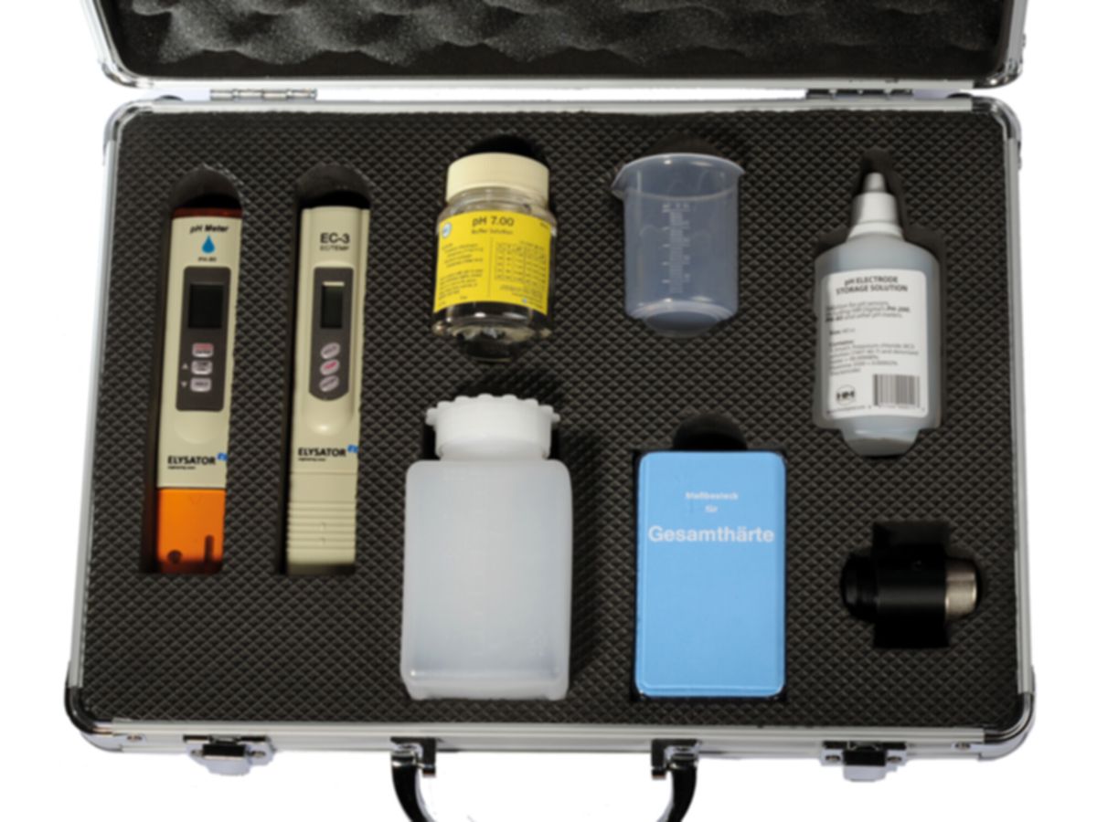 Analysekoffer PUROTAP MK-1 AP-18°fH - zur Analyse der Wasserhärte, Messbecher