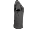 Damen-V-Shirt Perf. M anthrazit meliert - 50% Baumwolle, 50% Polyester, 160 g/m²