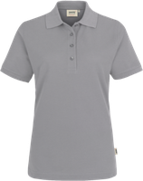 Damen-Poloshirt Perf. Gr. 2XL, titan - 50% Baumwolle, 50% Polyester