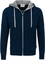 Kapuzenjacke Bonded 2XL tinte/silber - 55% Polyester, 45% Baumwolle, 340 g/m²