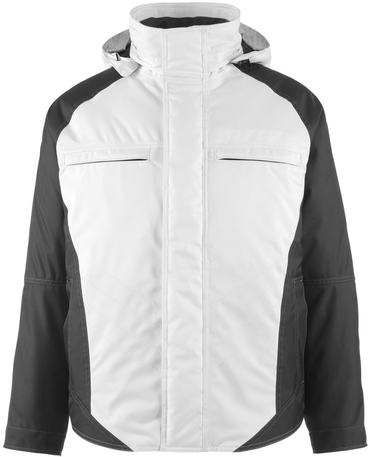 Frankfurt Pilotjacke 100% Pol. Gr. L - Farbe: weiss/dunkel anthrazit