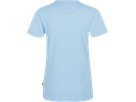 Damen-V-Shirt Performance Gr. S, eisblau - 50% Baumwolle, 50% Polyester, 160 g/m²