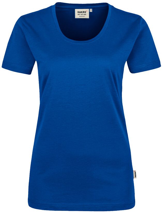 Klassisches T-Shirt mit femininem Rund- - hals-Ausschnitt. 100 % Baumw. Gr. XS-3XL