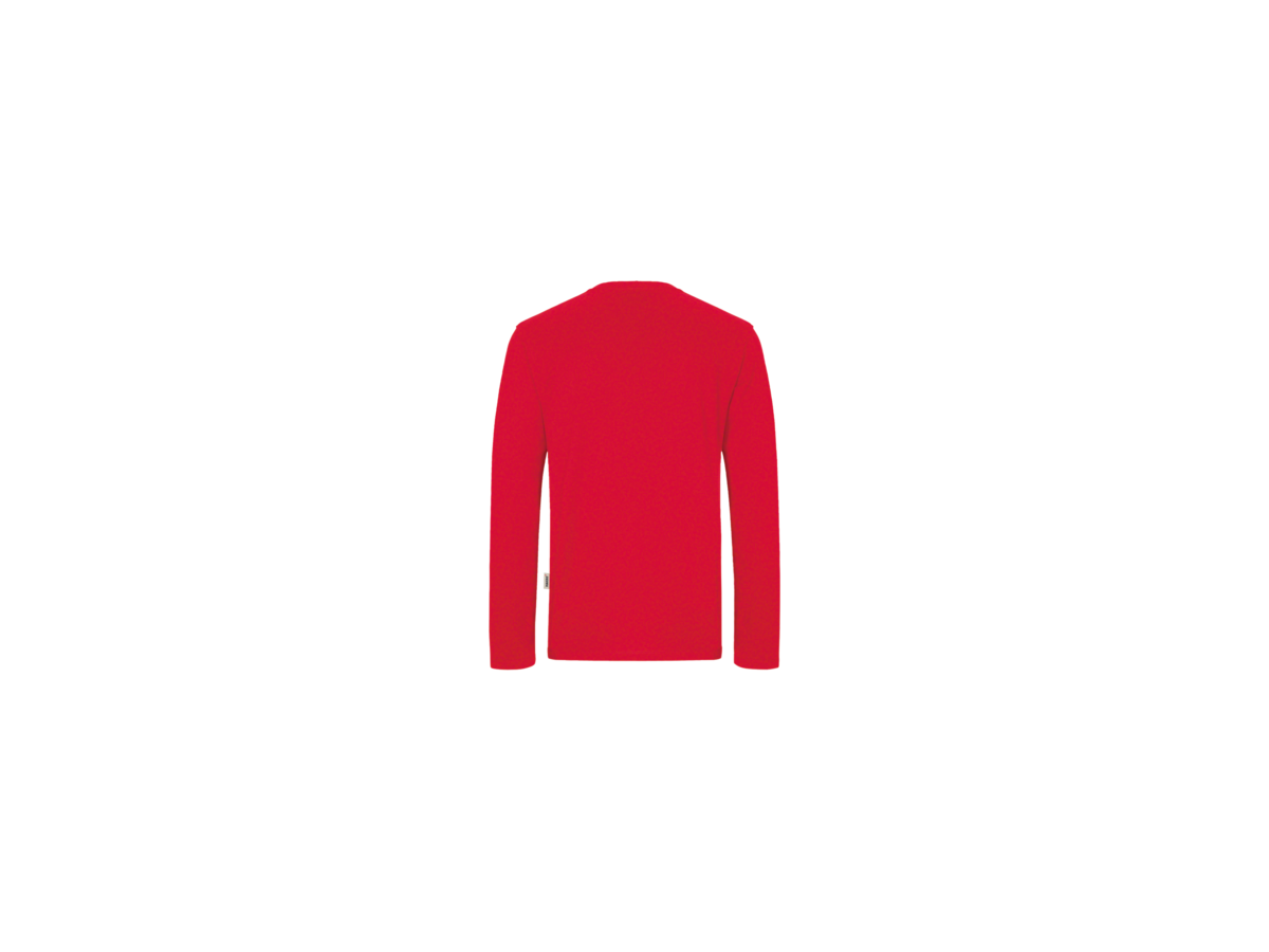 Longsleeve Performance Gr. 6XL, rot - 50% Baumwolle, 50% Polyester, 190 g/m²