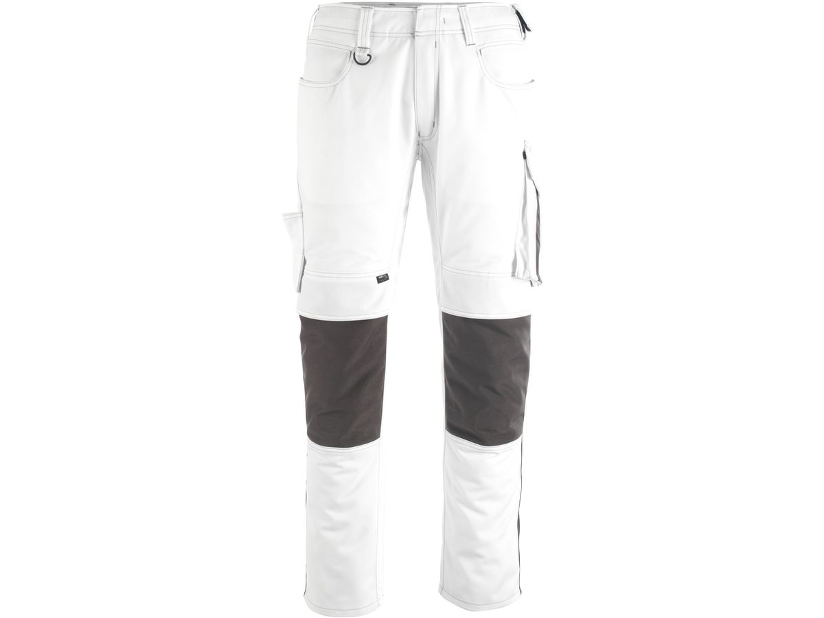 Erlangen Hose weiss-dunk.anthraz. 82C44 - 70% polyester / 30% tencel