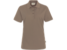 Damen-Poloshirt Perf. Gr. S, nougat - 50% Baumwolle, 50% Polyester