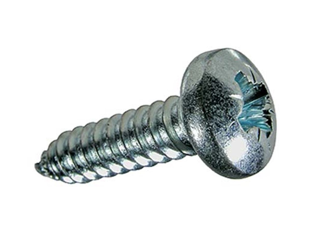 Linsen-Blechschrauben mit Kreuzschlitz - Pozidriv Form Z mit Spitze Form C Stahl