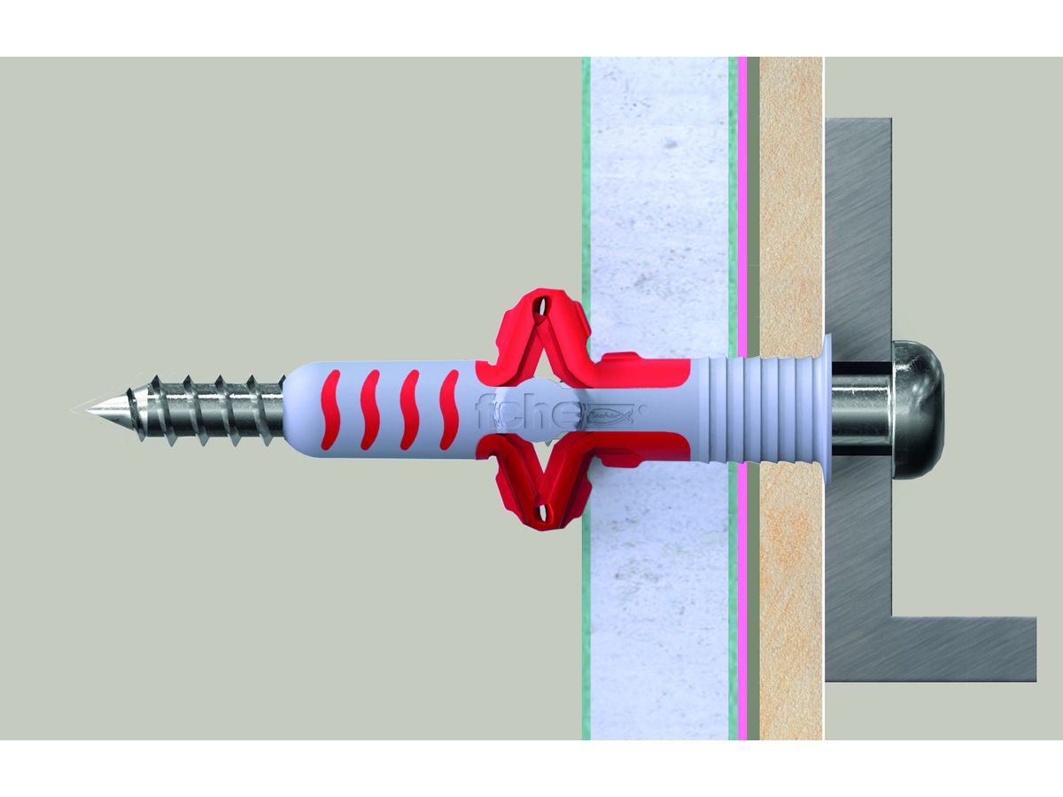 fischer? Dübel DuoSeal 6x38 S PH TX A2 - Auf Fliesen geeignet, Pak. à 100 Stk