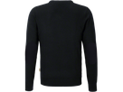 V-Pullover Merino Wool Gr. M, schwarz - 100% Merinowolle