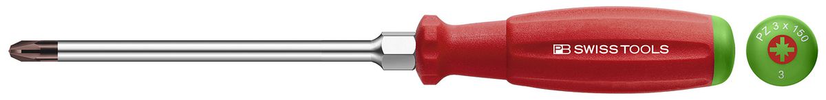Schraubenzieher Pozidriv PB 8192S - mit Sechskantansatz