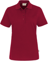 Damen-Poloshirt Perf. Gr. 2XL, weinrot - 50% Baumwolle, 50% Polyester, 200 g/m²