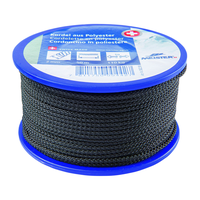 PES-Kordel 2mm/50m schwarz - Spule à 50m