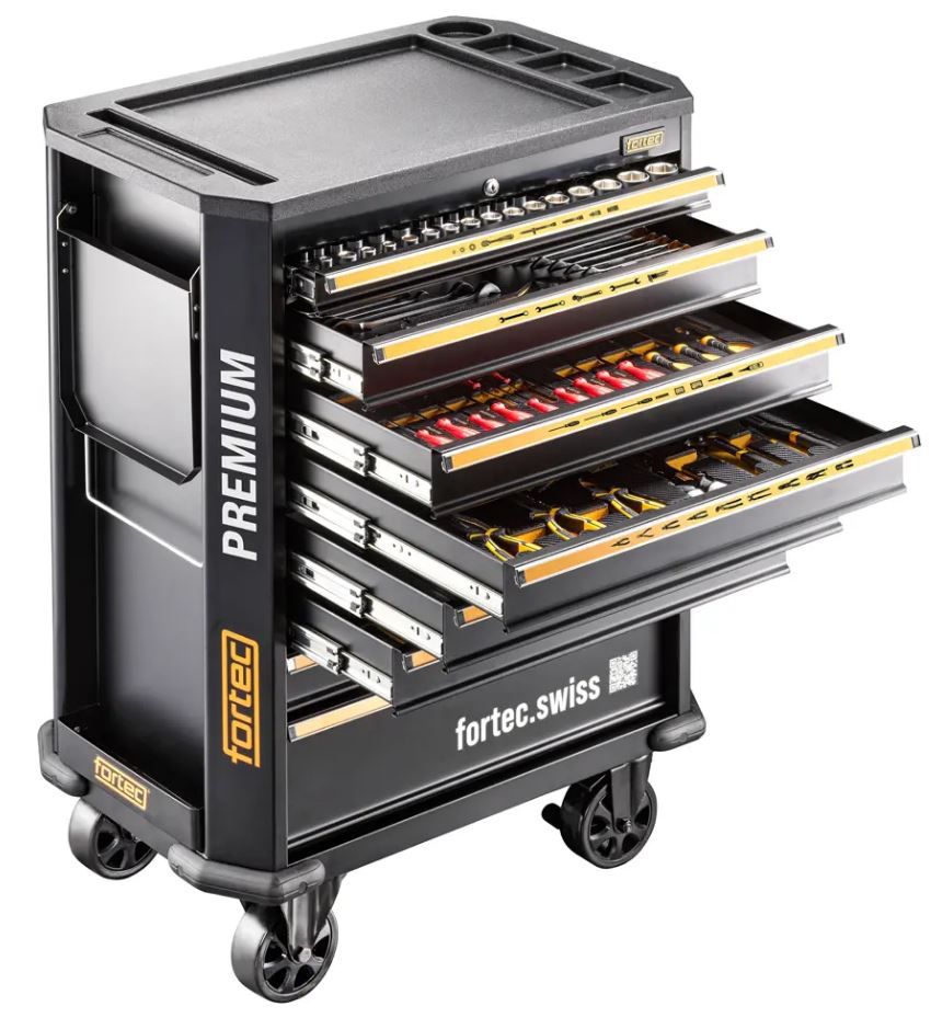 Werkstattwagen PREMIUM fortec - 699-tlg.