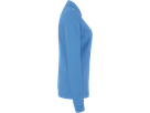 Damen-Longsl.-Polosh. Perf. M malibublau - 50% Baumwolle, 50% Polyester, 220 g/m²