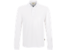 Longsleeve-Poloshirt HACCP-Perf. L weiss - 50% Baumwolle, 50% Polyester
