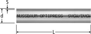 Optipress-Edelstahlrohr 1.4401