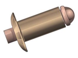 Flachrund Blindniete Pop - Niet: Kupfer  Dorn: Bronze