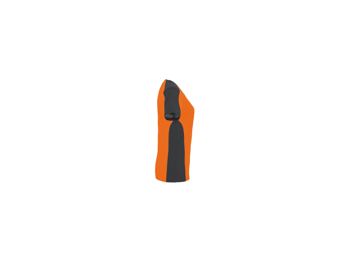 Damen-V-Shirt Co. Perf. 4XL orange/anth. - 50% Baumwolle, 50% Polyester, 160 g/m²